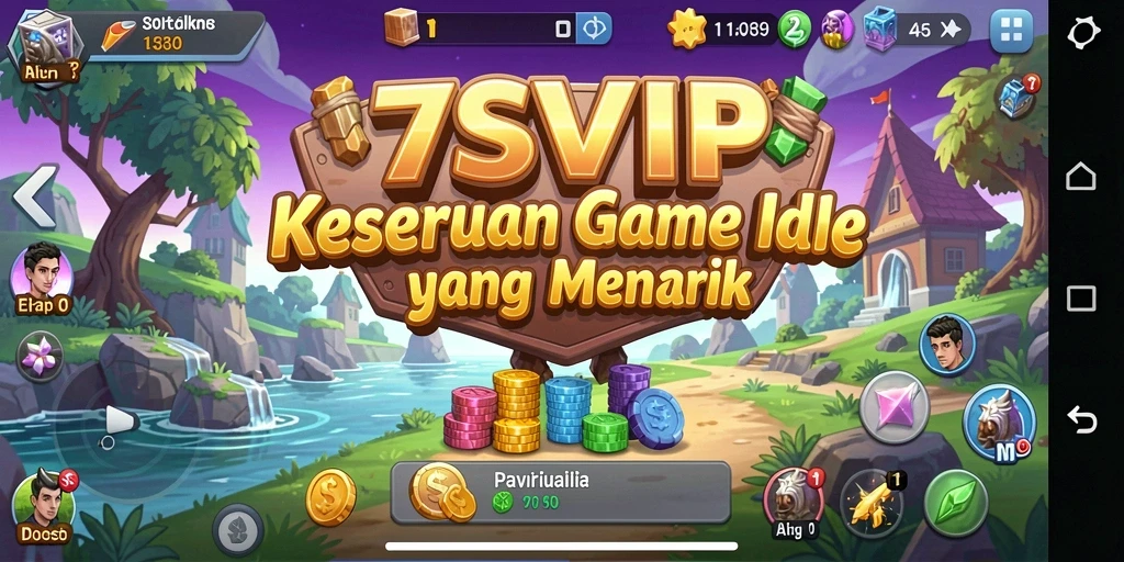 Tampilan gameplay 7SVIP yang menarik dan dinamis saat pengumpulan sumber daya.