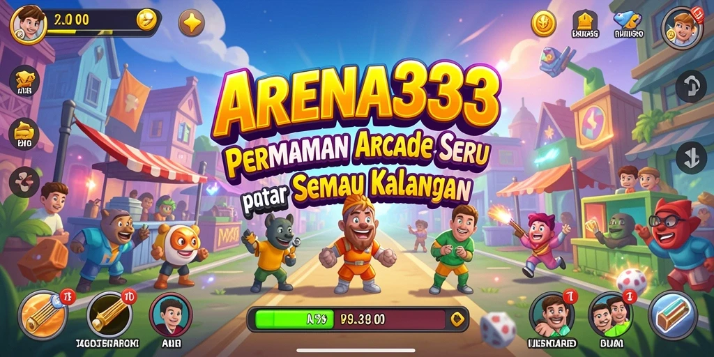 Tampilan gameplay seru dari ARENA333 dalam genre Arcade.