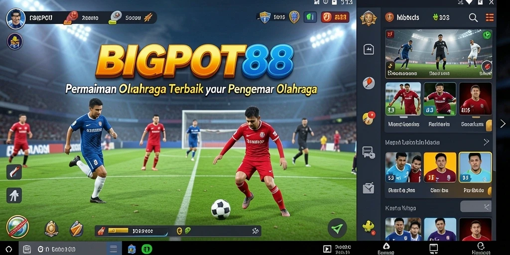 Gameplay seru dalam BIGPOT88 menunjukkan aksi olahraga yang mendebarkan.