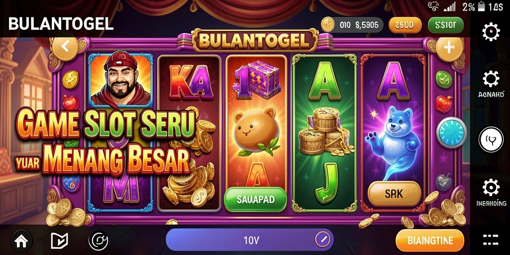 Tampilan gameplay SLOT yang menarik dan megah dari BULANTOGEL.