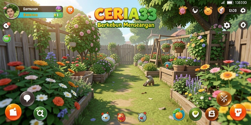 Tampilan permainan CERIA33 yang seru dan penuh warna.