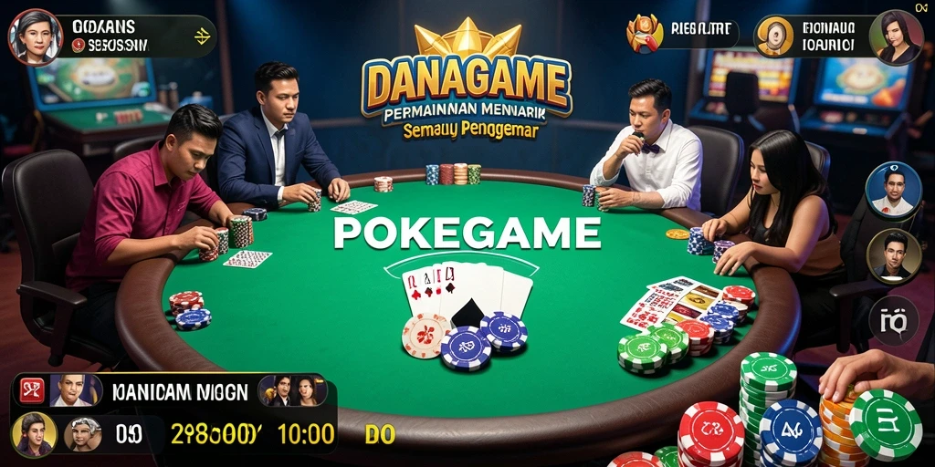 Screenshot gameplay <strong>DANAGAME</strong> dengan pengalaman poker yang seru.
