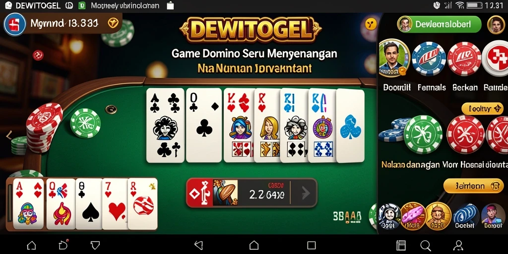 Tampilan menarik Gameplay Domino DEWITOGEL