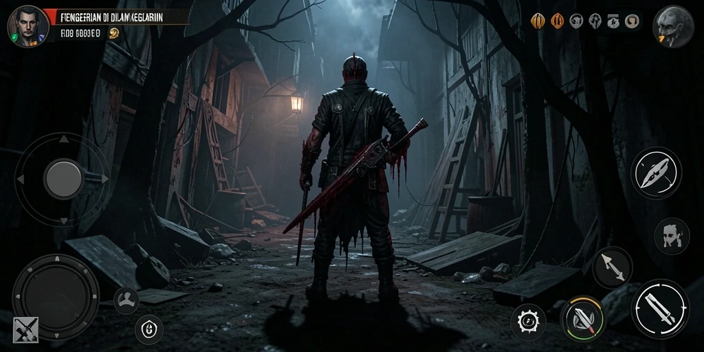 Tampak gameplay FO8 dengan nuansa Horror yang mencekam.