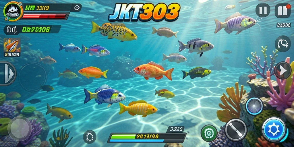 Tampilan menarik dari gameplay Tembak Ikan di JKT303.