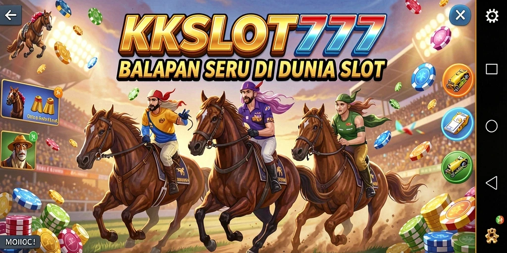 Tampilan gameplay Racing KKSLOT777 yang mendebarkan dan penuh aksi.
