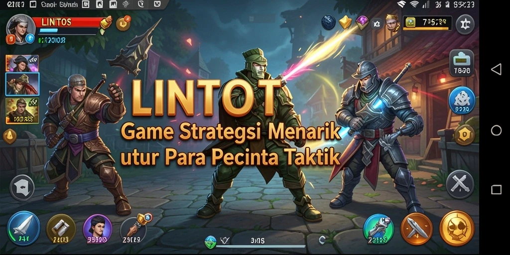 Tampilan gameplay strategis yang menegangkan di LINITOTO.