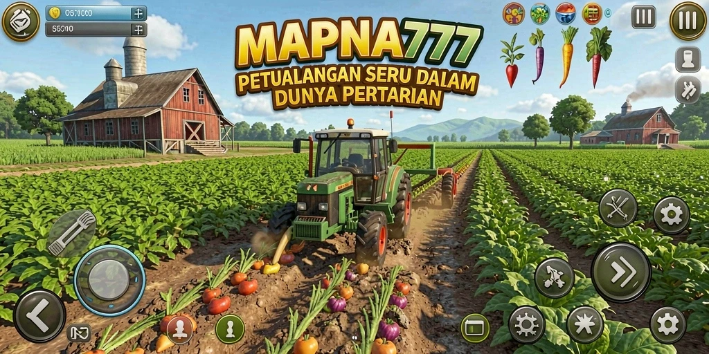 Tampilan menakjubkan dari gameplay pertanian di MAPNA777.