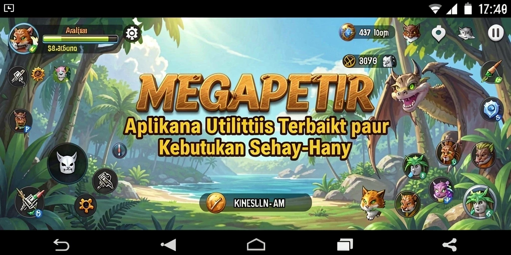 Screenshot utama MEGAPETIR menunjukkan tampilan antarmuka yang ramah pengguna.