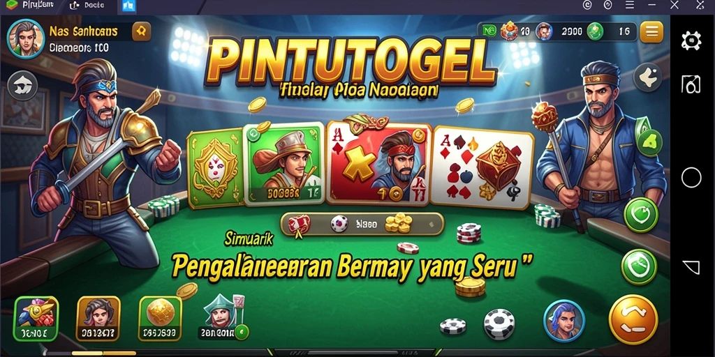 Tangkapan layar PINTUTOGEL menunjukkan gameplay menarik dan interaksi dinamis.