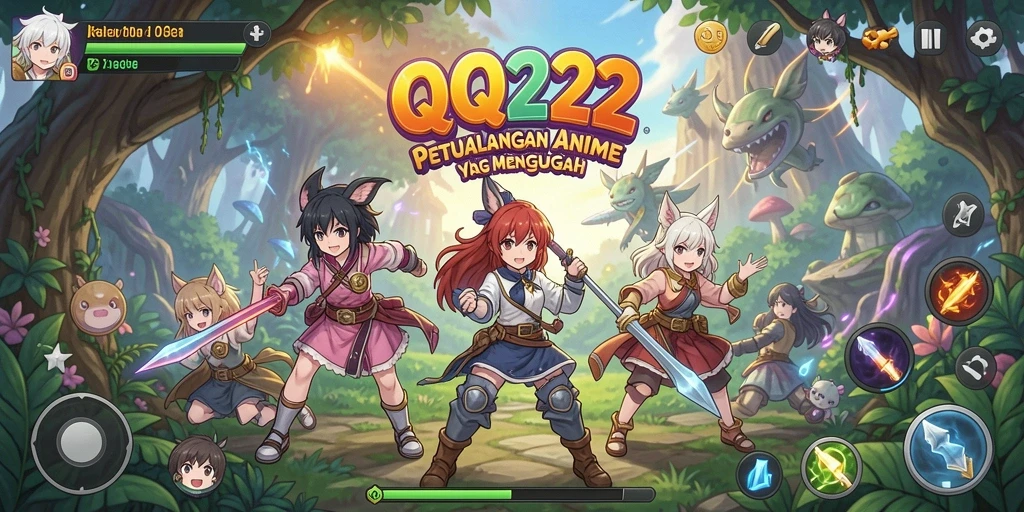 Tampilan gameplay yang menakjubkan dari QQ222.
