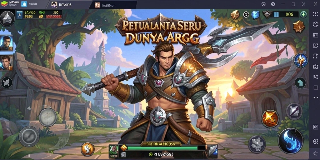 Tampilan gameplay RPVIP6 yang seru dan mendebarkan dalam pertempuran ARPG.
