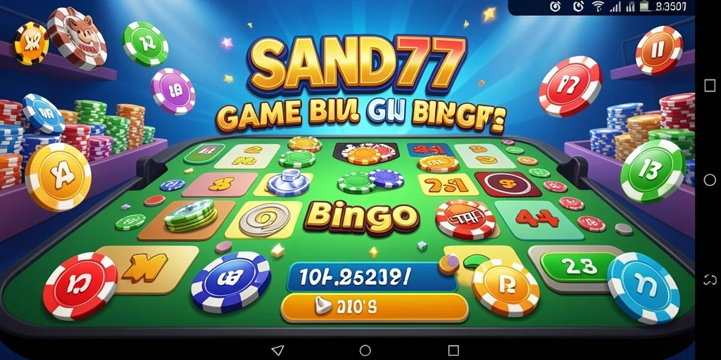 Tampilan aksi seru dalam permainan Bingo SAND77.