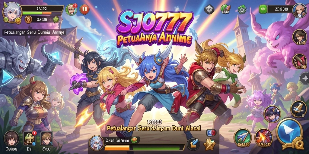Screenshot gameplay SJO777 menampilkan dunia Anime yang menarik.