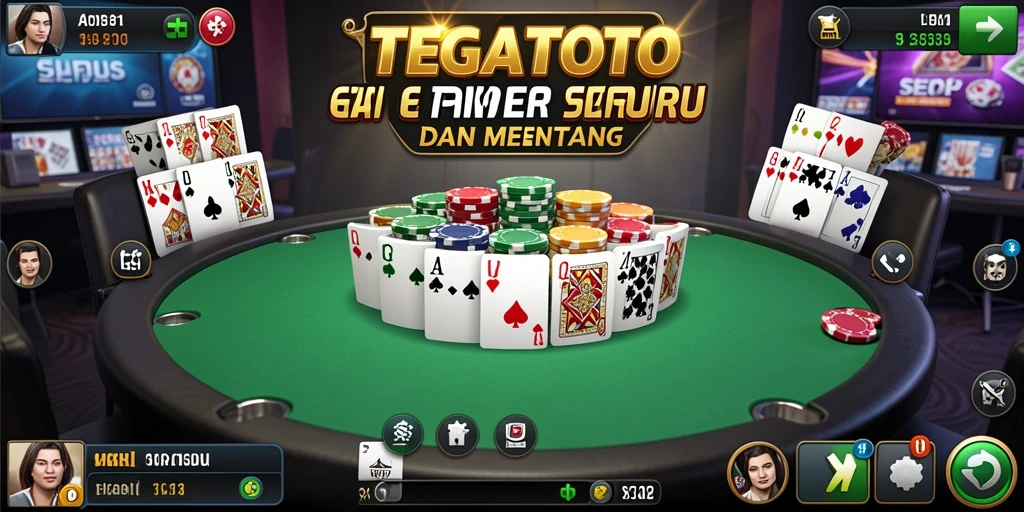 Screenshot utama TEGALTOTO menunjukkan aksi intens permainan Poker.