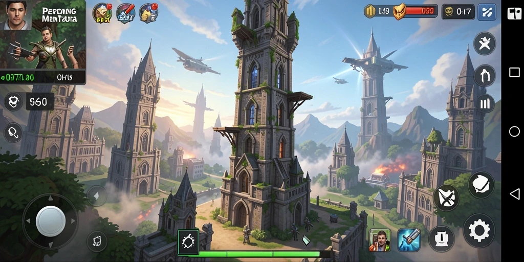 Tampilan gameplay UH77 yang seru dalam menara Tower Defense.